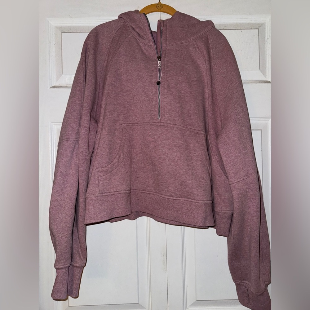 Lululemon Oversized Scuba Half Zip - pink xl